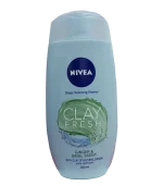 شامپو بدن نیوآ مدل Clay Fresh با رایحه زنجبیل و ریحان 250 میل - Nivea GINGER BASIL