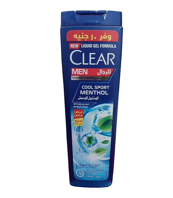 شامپو ضد شوره خنک کننده نعنایی مردانه کلیر360 میل (Clear)