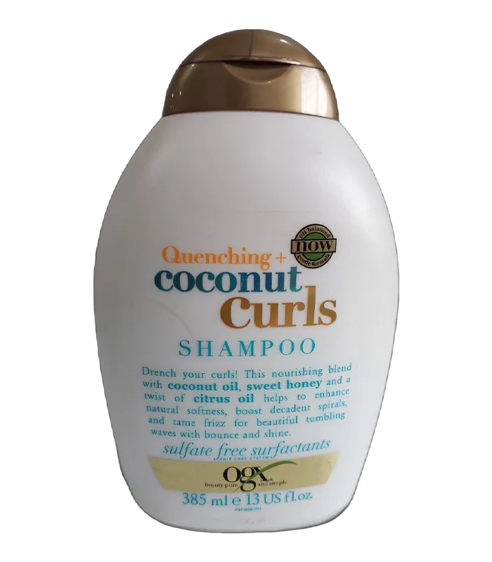 شامپو کوکونات اوجی ایکس موهای فر ogx coconut curls حجم 385 میلی شامپو نارگیل موهای فر او جی ایکس 385 میلی لیتر (OGX coconut curls)