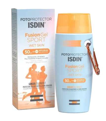 ضد آفتاب ضد آب ایزدین مدل Fusion Gel Sport (مناسب صورت و بدن با SPF50)