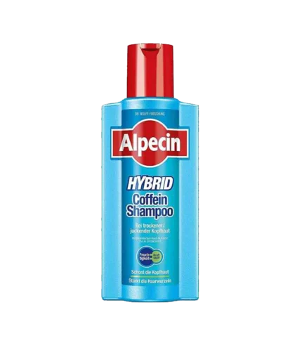 شامپو هیبریدی ضد ریزش و حساس Hybrid Caffeine حاوی کافئین 250ml Alpecin
