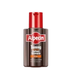 شامپو تقویت و اصلاح رنگ مو تیونینگ قهوه ای حاوی کافئین، روی و نیاسین 200ml Alpecin
