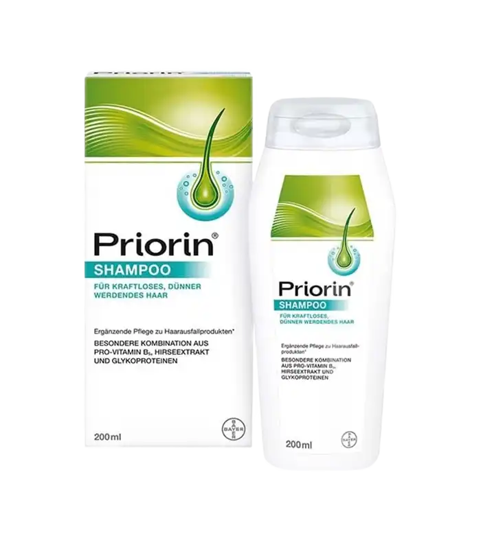 شامپو کاهش ریزش مو پریورین حاوی بیوتین و ویتامین B5 200ml Priorin شامپو ضد ریزش پریورین (Priorin Shampoo for Hair Loss)